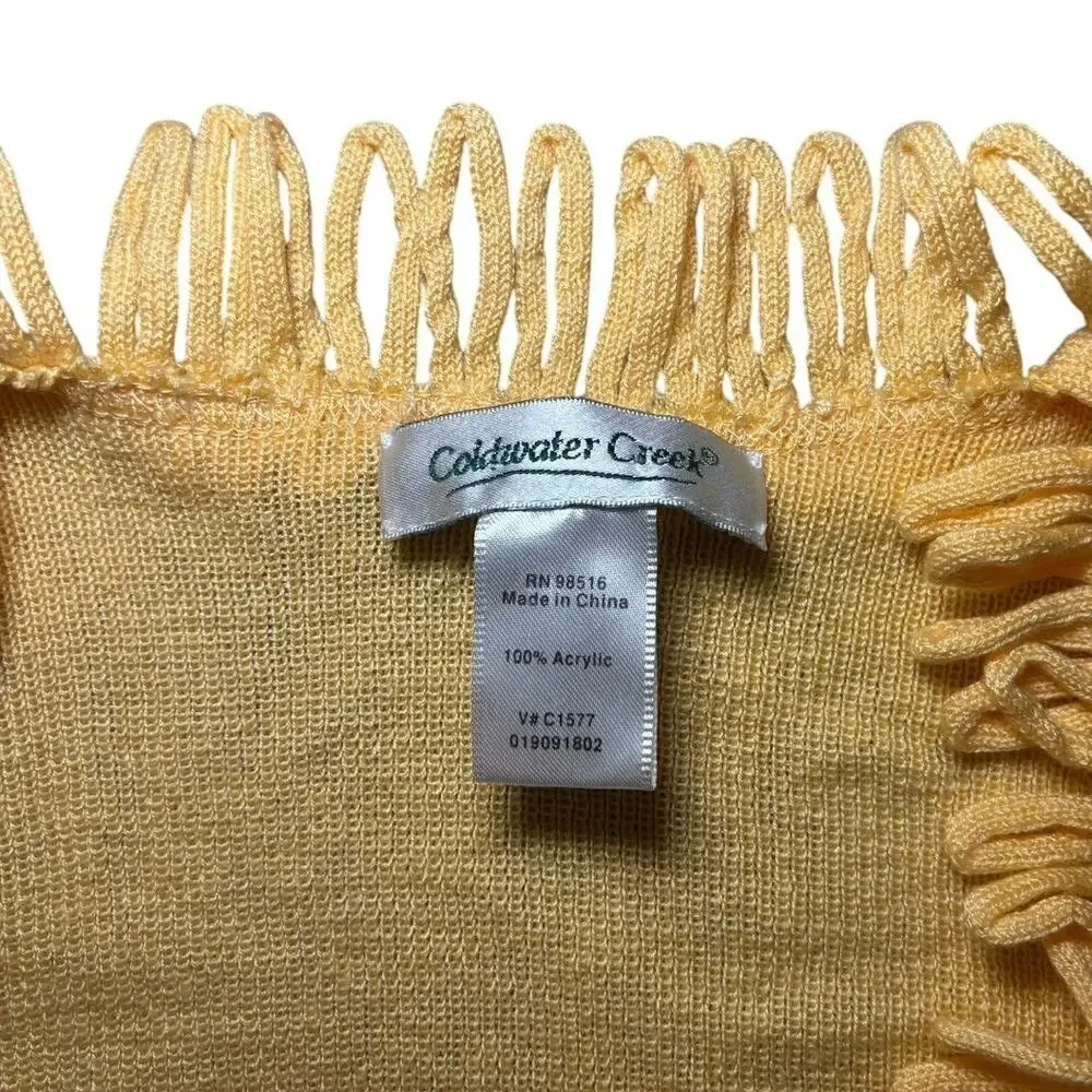 Coldwater Creek Dandelion Yellow Oversized Shawl